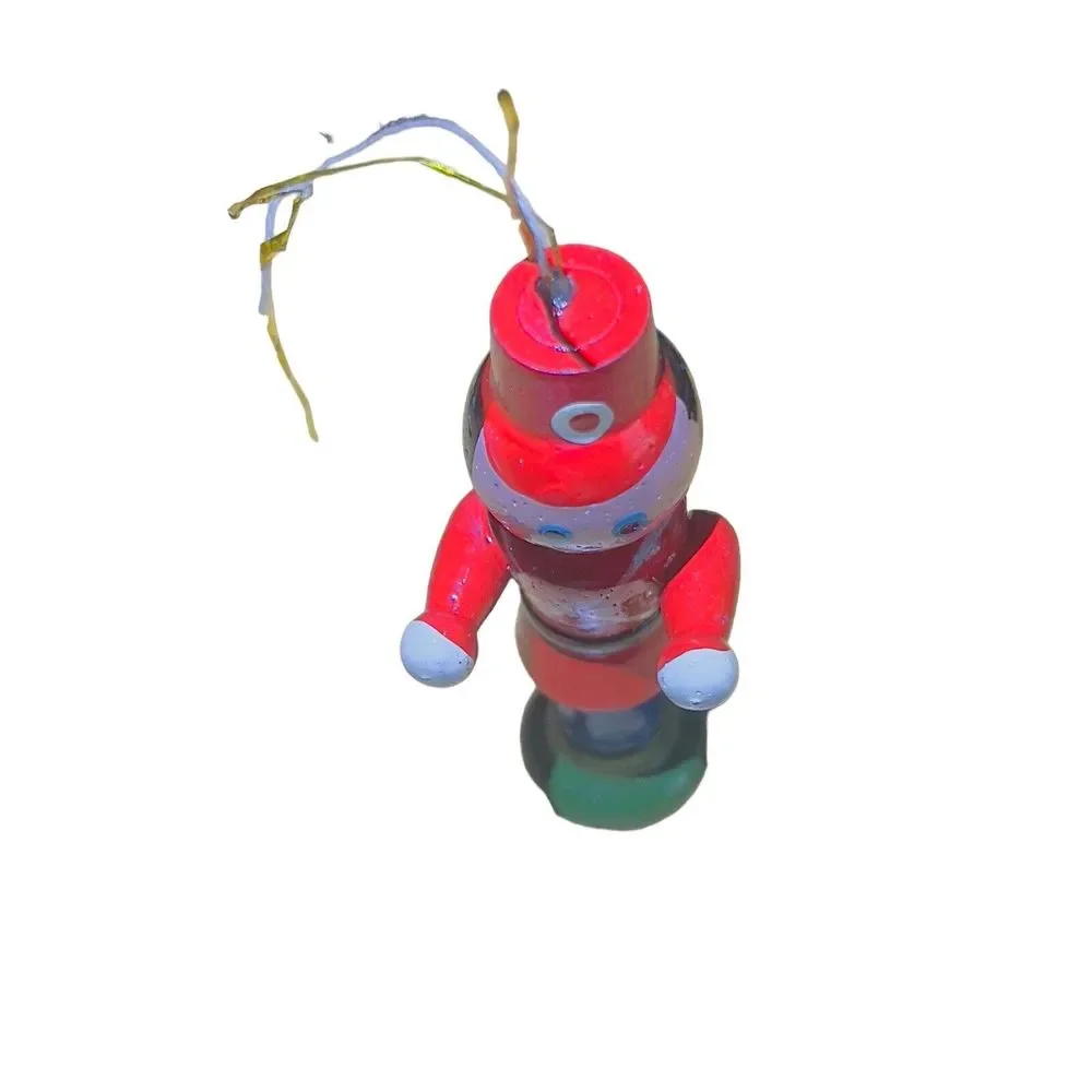 Vintage 1970’s Marching Band‎ Drum Major Christmas Tree Ornament Taiwan 3.5”x1”